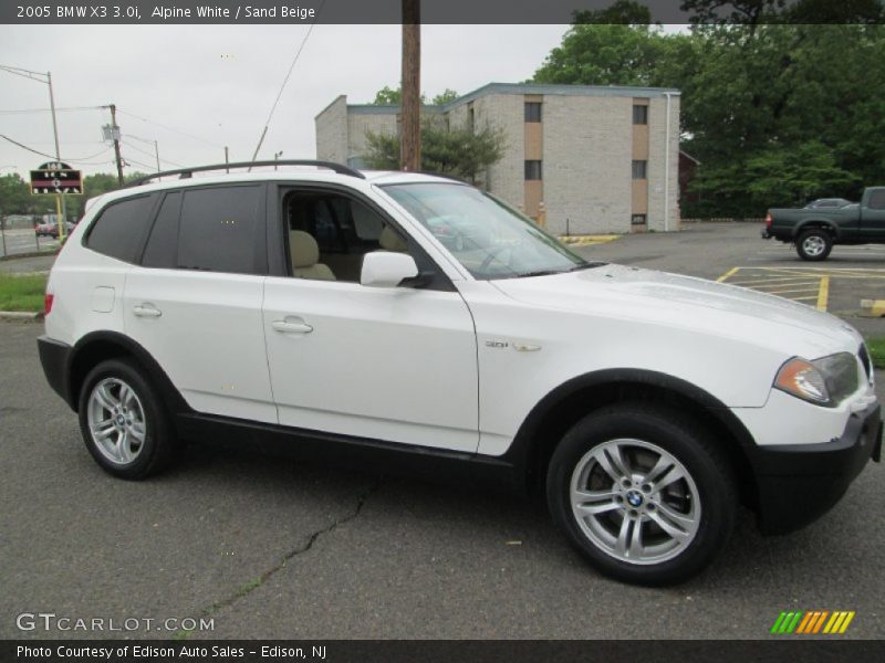 Alpine White / Sand Beige 2005 BMW X3 3.0i