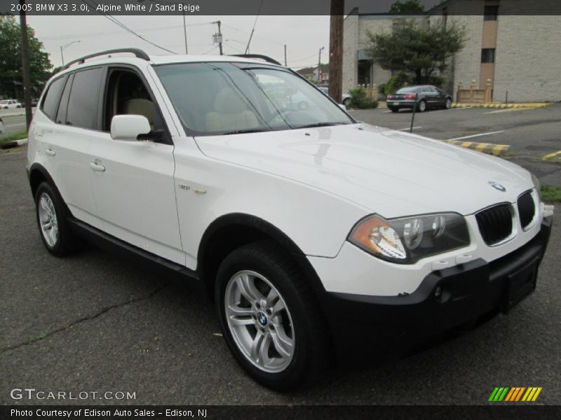 Alpine White / Sand Beige 2005 BMW X3 3.0i