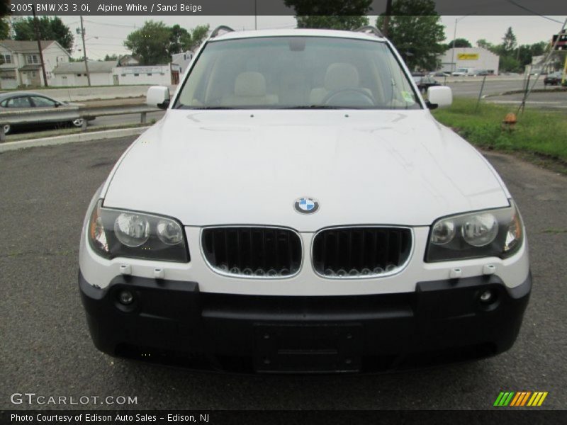 Alpine White / Sand Beige 2005 BMW X3 3.0i