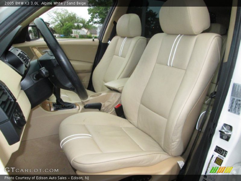 Alpine White / Sand Beige 2005 BMW X3 3.0i
