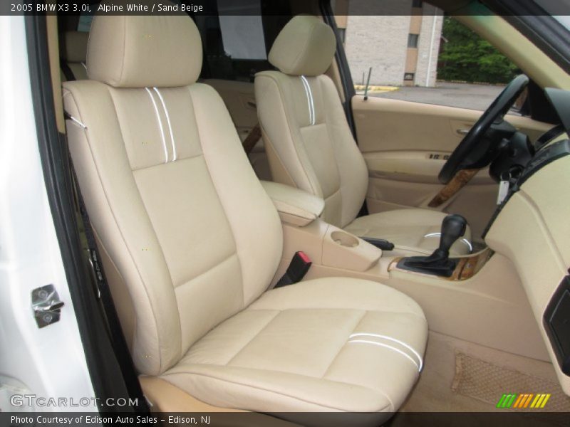 Alpine White / Sand Beige 2005 BMW X3 3.0i