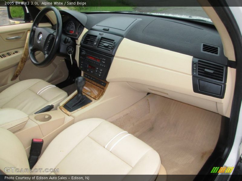Alpine White / Sand Beige 2005 BMW X3 3.0i
