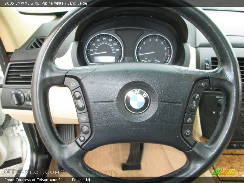 Alpine White / Sand Beige 2005 BMW X3 3.0i