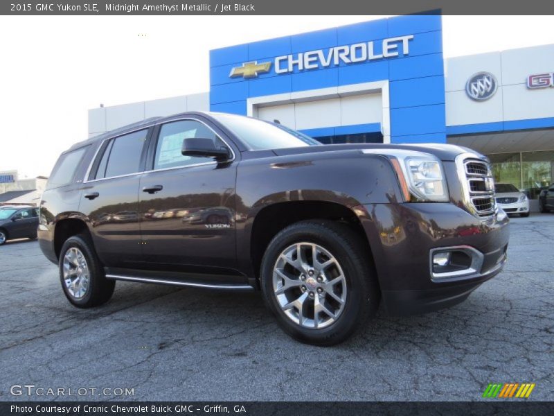 Midnight Amethyst Metallic / Jet Black 2015 GMC Yukon SLE