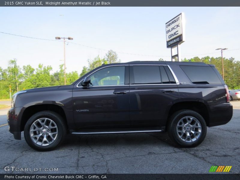 Midnight Amethyst Metallic / Jet Black 2015 GMC Yukon SLE