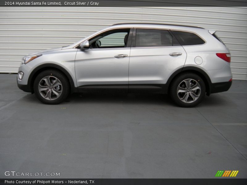 Circuit Silver / Gray 2014 Hyundai Santa Fe Limited