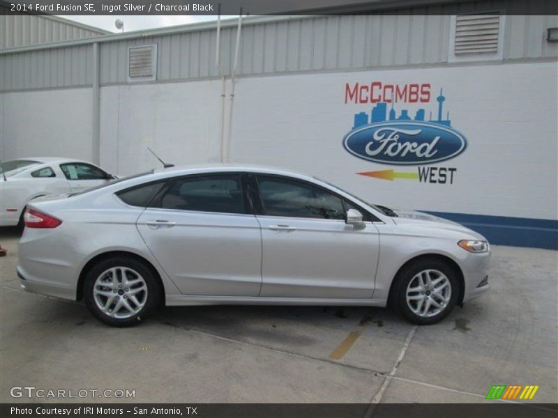 Ingot Silver / Charcoal Black 2014 Ford Fusion SE