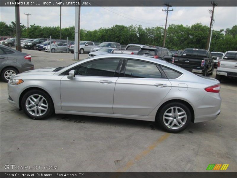 Ingot Silver / Charcoal Black 2014 Ford Fusion SE