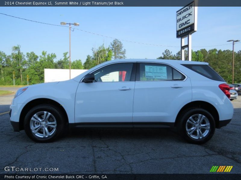 Summit White / Light Titanium/Jet Black 2014 Chevrolet Equinox LS