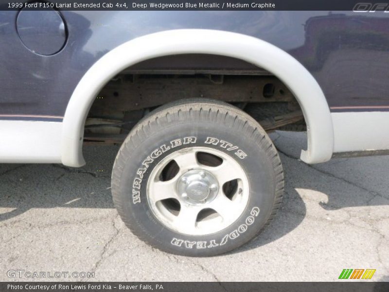 Deep Wedgewood Blue Metallic / Medium Graphite 1999 Ford F150 Lariat Extended Cab 4x4