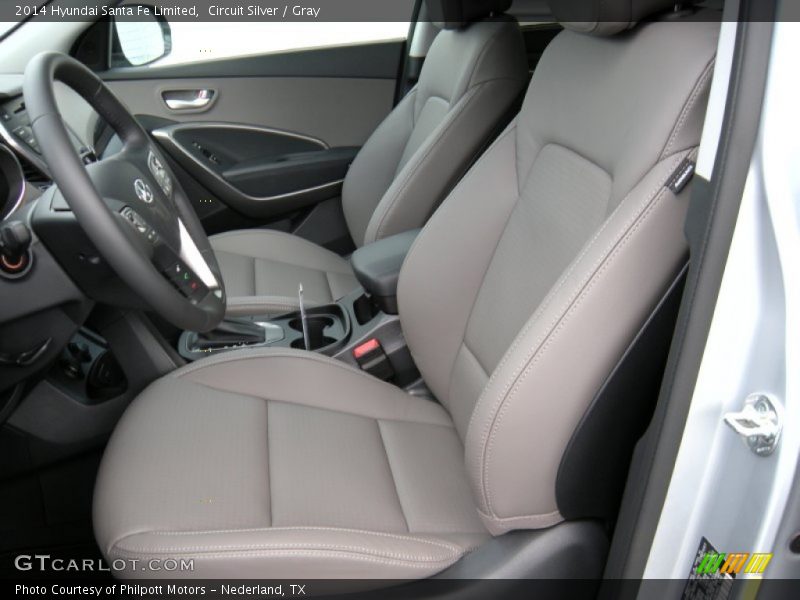 Front Seat of 2014 Santa Fe Limited