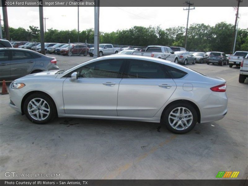 Ingot Silver / Charcoal Black 2014 Ford Fusion SE