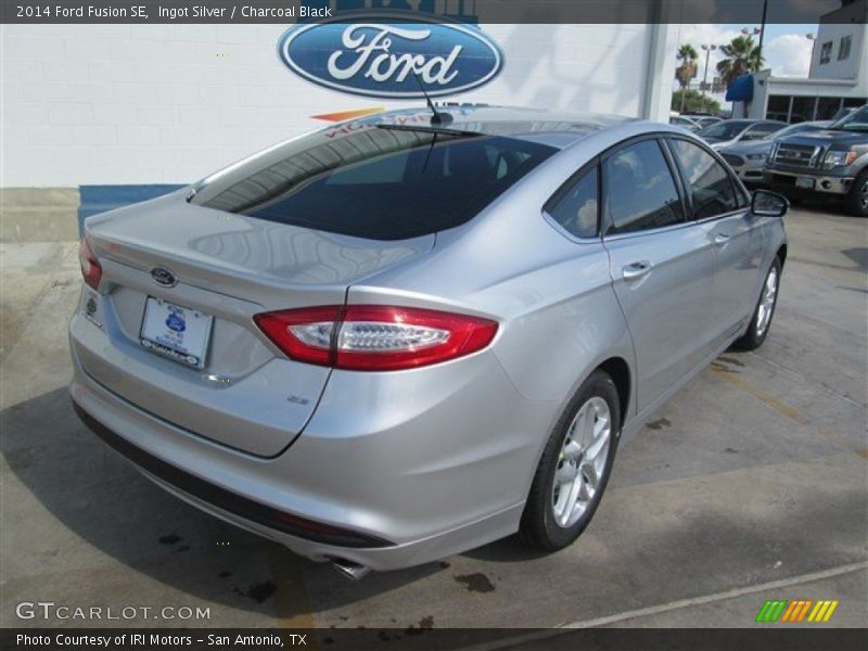 Ingot Silver / Charcoal Black 2014 Ford Fusion SE