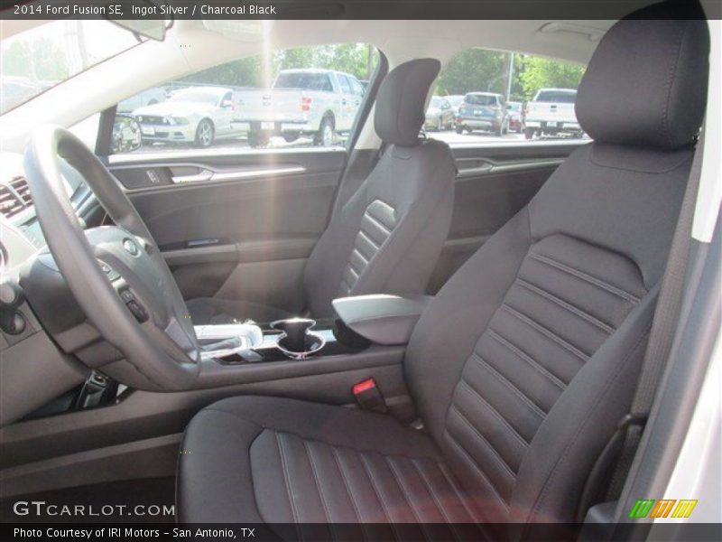 Ingot Silver / Charcoal Black 2014 Ford Fusion SE