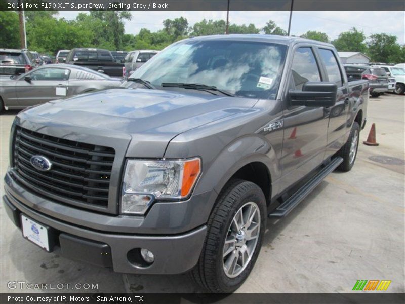 Sterling Grey / Black 2014 Ford F150 XLT SuperCrew