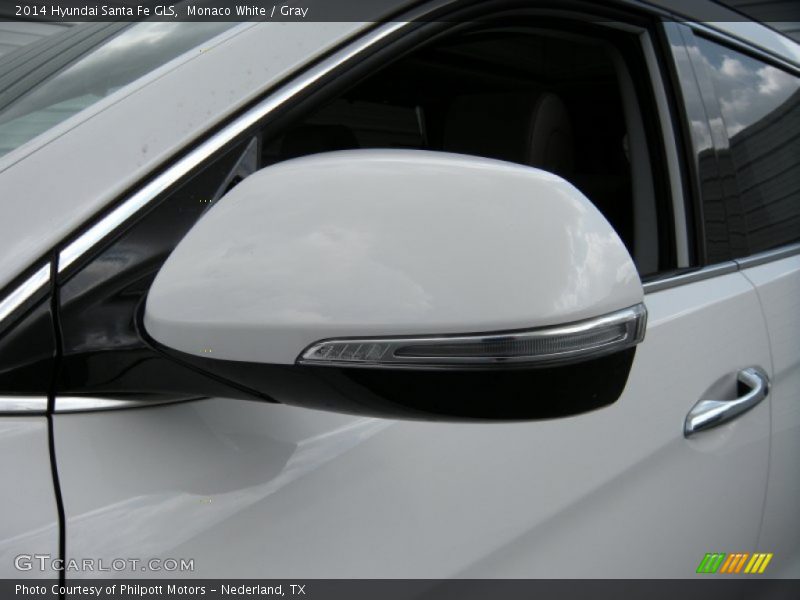 Monaco White / Gray 2014 Hyundai Santa Fe GLS