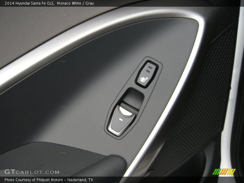 Monaco White / Gray 2014 Hyundai Santa Fe GLS