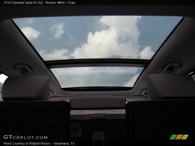 Monaco White / Gray 2014 Hyundai Santa Fe GLS