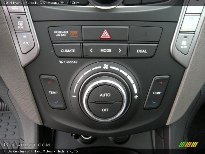 Monaco White / Gray 2014 Hyundai Santa Fe GLS