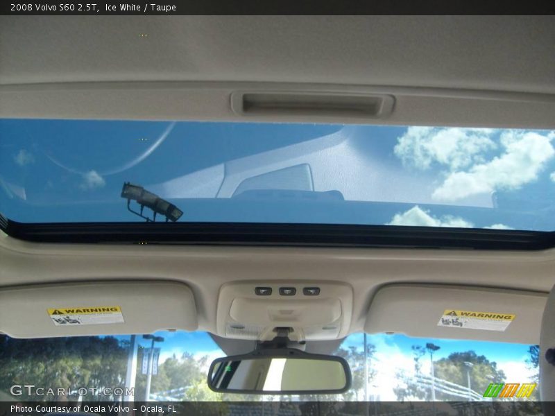 Ice White / Taupe 2008 Volvo S60 2.5T