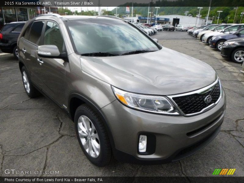 Titanium Silver / Black 2015 Kia Sorento EX AWD