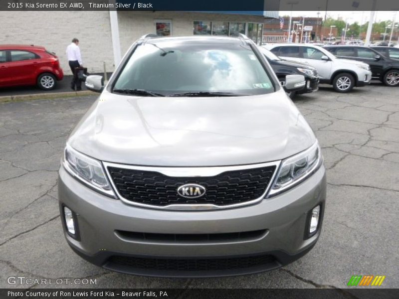 Titanium Silver / Black 2015 Kia Sorento EX AWD