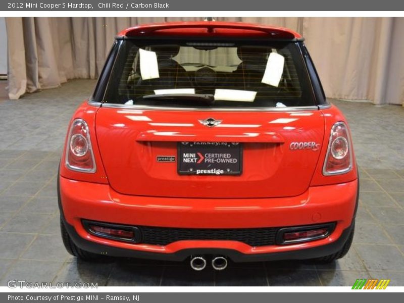 Chili Red / Carbon Black 2012 Mini Cooper S Hardtop