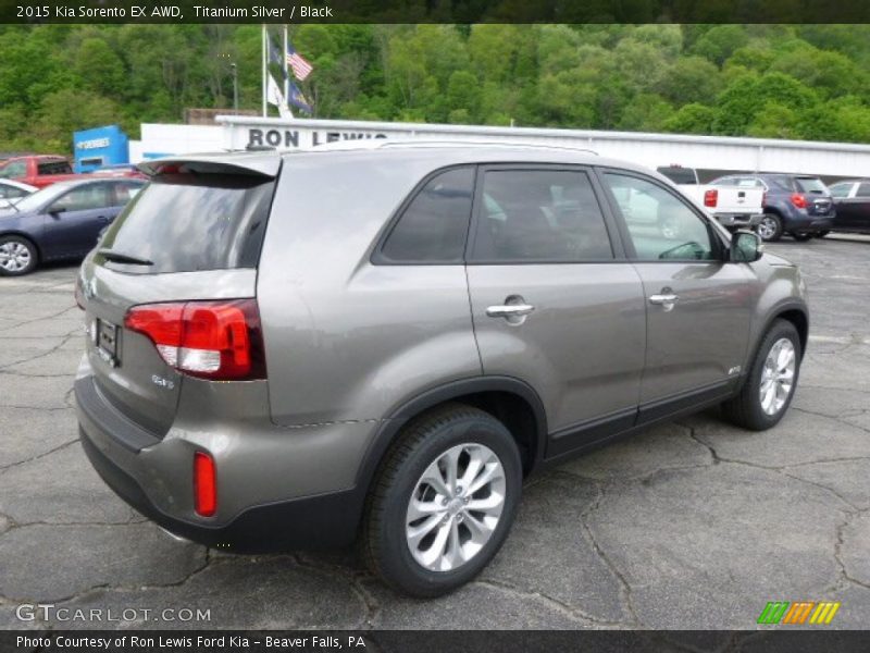 Titanium Silver / Black 2015 Kia Sorento EX AWD