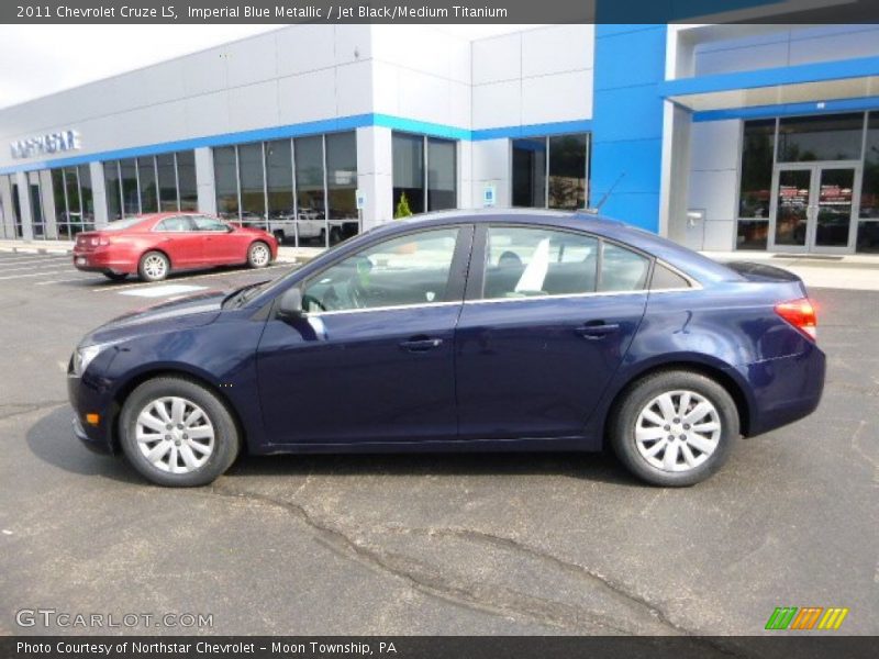 Imperial Blue Metallic / Jet Black/Medium Titanium 2011 Chevrolet Cruze LS