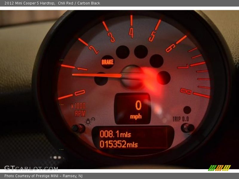 Chili Red / Carbon Black 2012 Mini Cooper S Hardtop