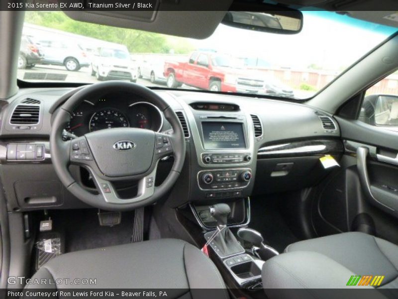 Black Interior - 2015 Sorento EX AWD 