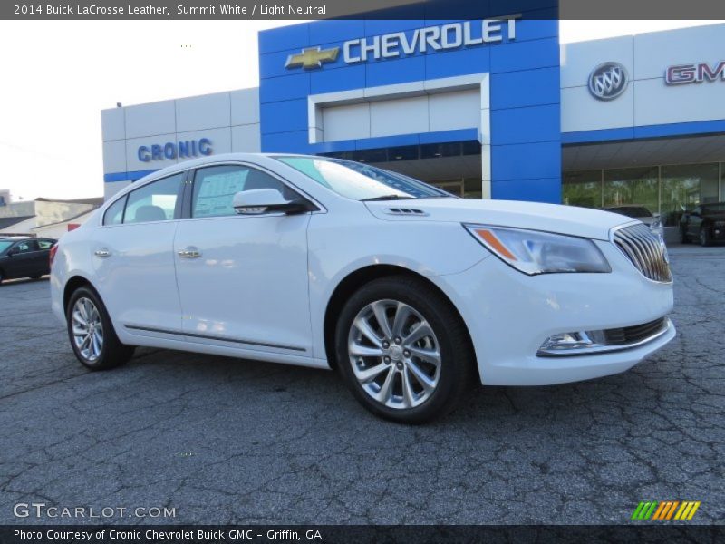 Summit White / Light Neutral 2014 Buick LaCrosse Leather