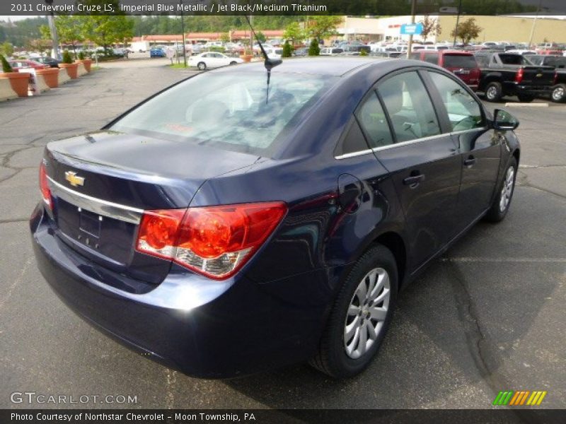 Imperial Blue Metallic / Jet Black/Medium Titanium 2011 Chevrolet Cruze LS