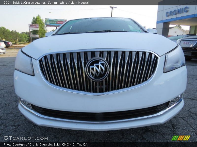 Summit White / Light Neutral 2014 Buick LaCrosse Leather