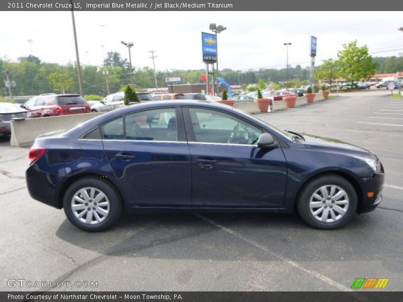 Imperial Blue Metallic / Jet Black/Medium Titanium 2011 Chevrolet Cruze LS