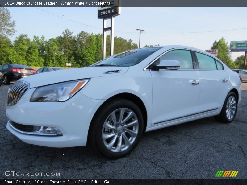 Summit White / Light Neutral 2014 Buick LaCrosse Leather