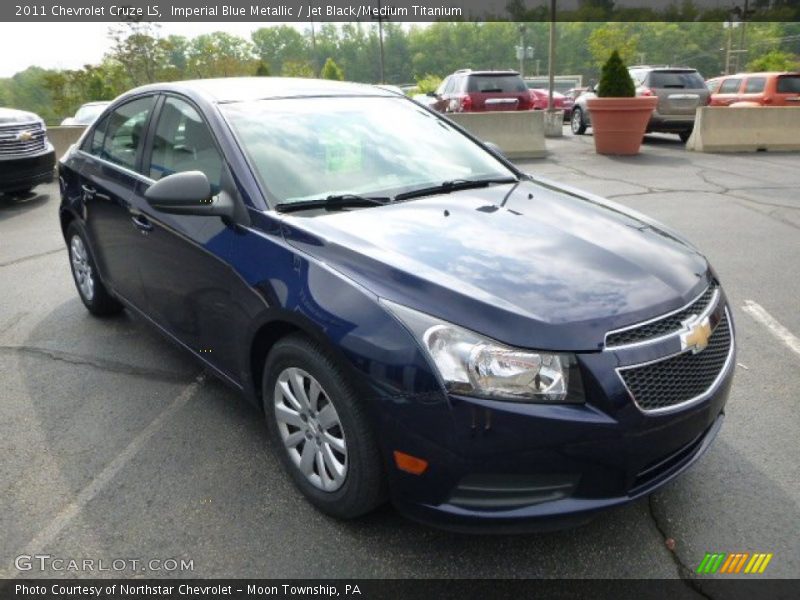 Imperial Blue Metallic / Jet Black/Medium Titanium 2011 Chevrolet Cruze LS