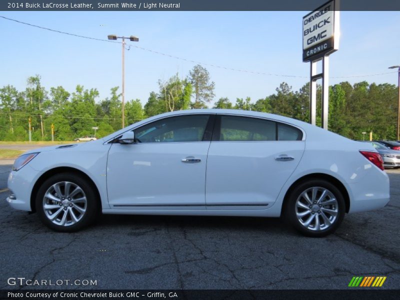 Summit White / Light Neutral 2014 Buick LaCrosse Leather