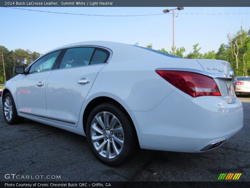 Summit White / Light Neutral 2014 Buick LaCrosse Leather