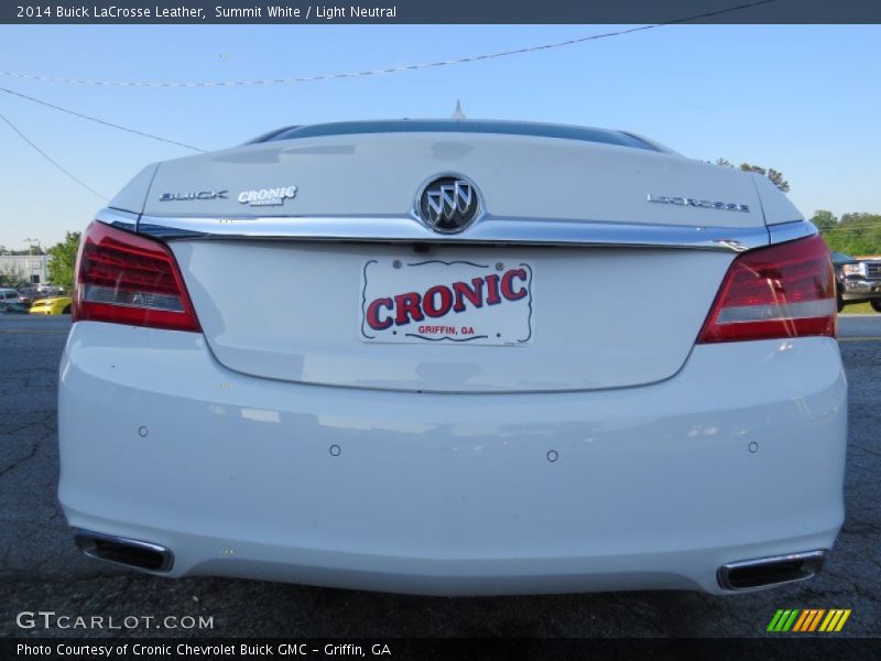Summit White / Light Neutral 2014 Buick LaCrosse Leather