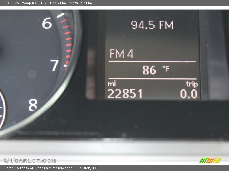 Deep Black Metallic / Black 2013 Volkswagen CC Lux