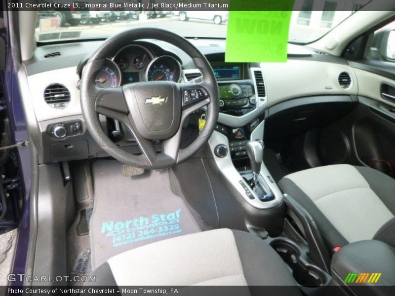 Imperial Blue Metallic / Jet Black/Medium Titanium 2011 Chevrolet Cruze LS