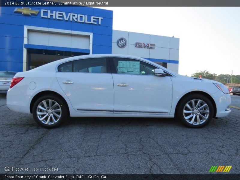 Summit White / Light Neutral 2014 Buick LaCrosse Leather