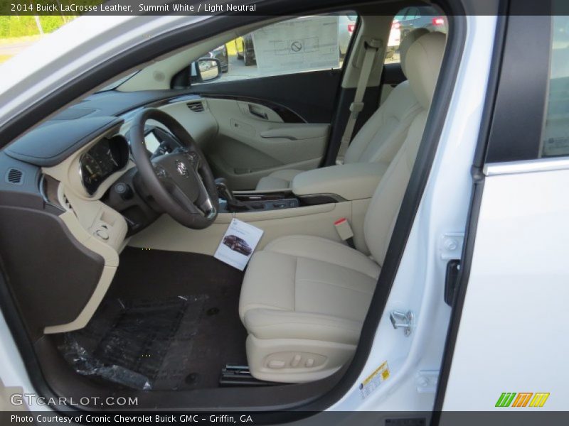 Summit White / Light Neutral 2014 Buick LaCrosse Leather