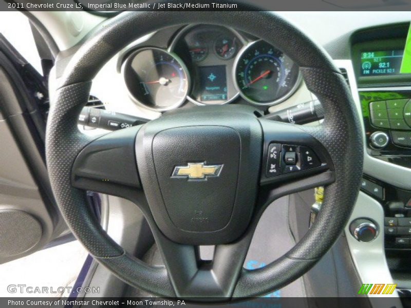 Imperial Blue Metallic / Jet Black/Medium Titanium 2011 Chevrolet Cruze LS