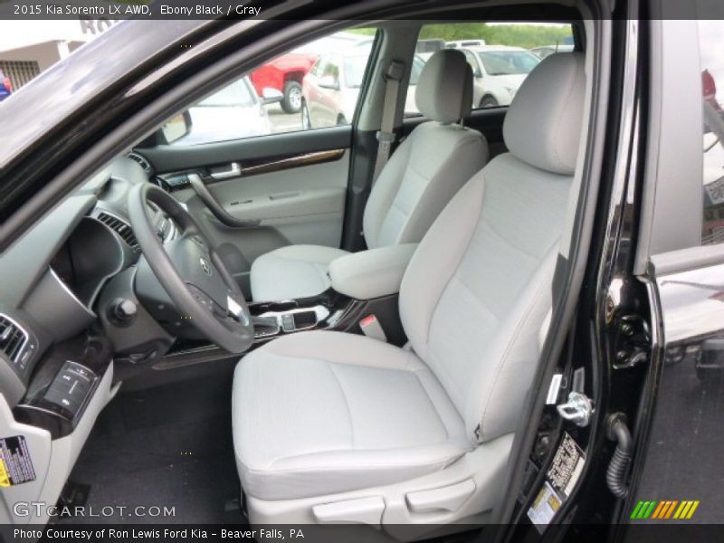 Ebony Black / Gray 2015 Kia Sorento LX AWD