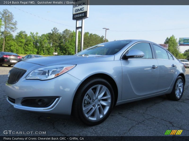 Quicksilver Metallic / Ebony 2014 Buick Regal FWD