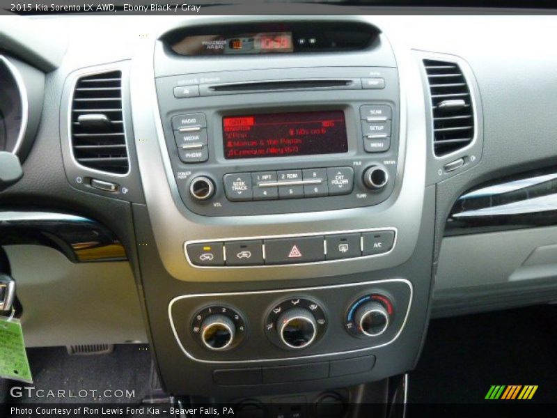 Ebony Black / Gray 2015 Kia Sorento LX AWD