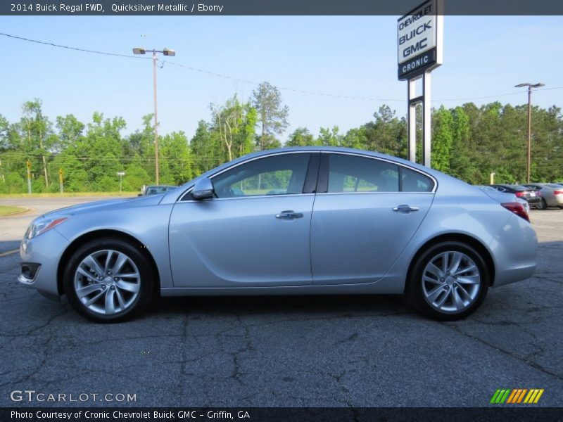 Quicksilver Metallic / Ebony 2014 Buick Regal FWD