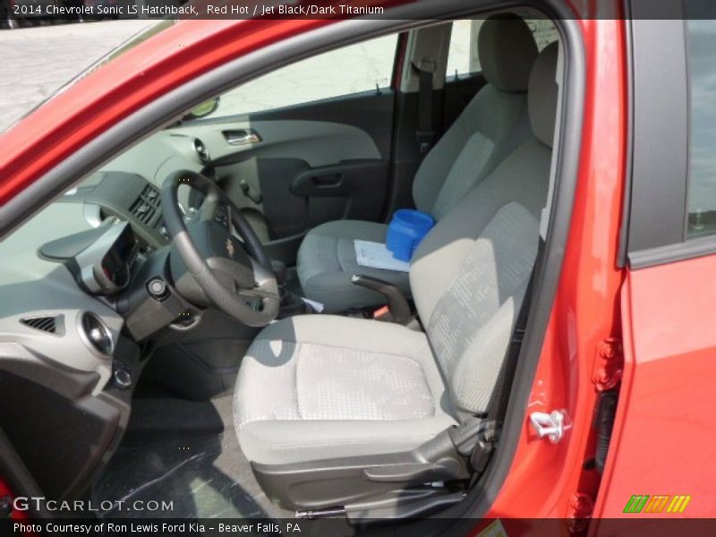 Red Hot / Jet Black/Dark Titanium 2014 Chevrolet Sonic LS Hatchback